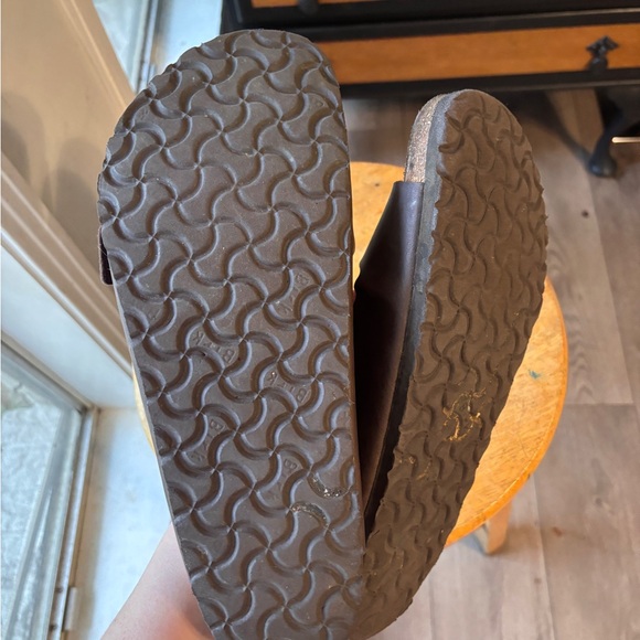 Birkenstock Oiled Brown Leather Arizona Buckle Sandals size 44 11 11.5 men’s - Picture 4 of 5